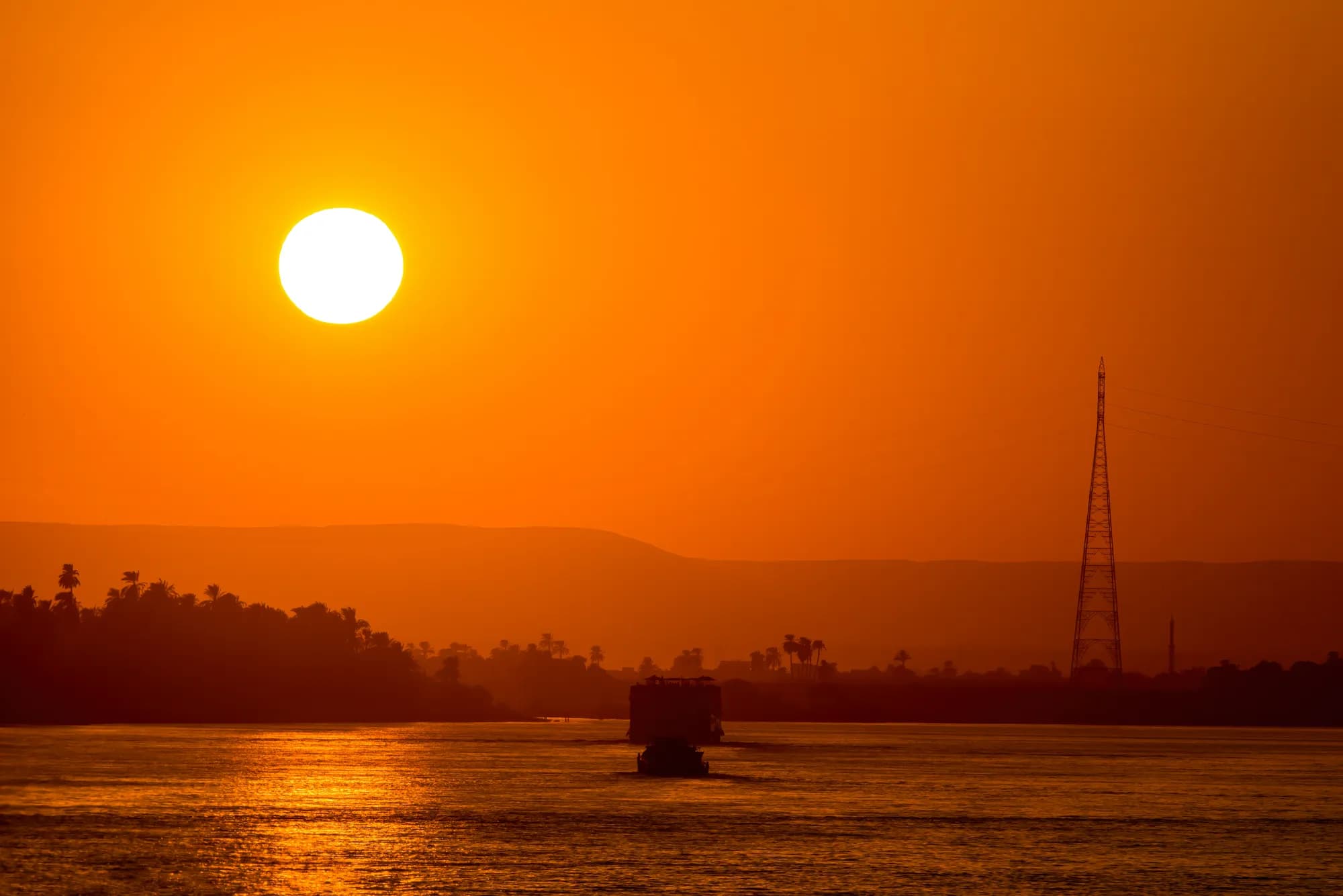 Nile River at sunset