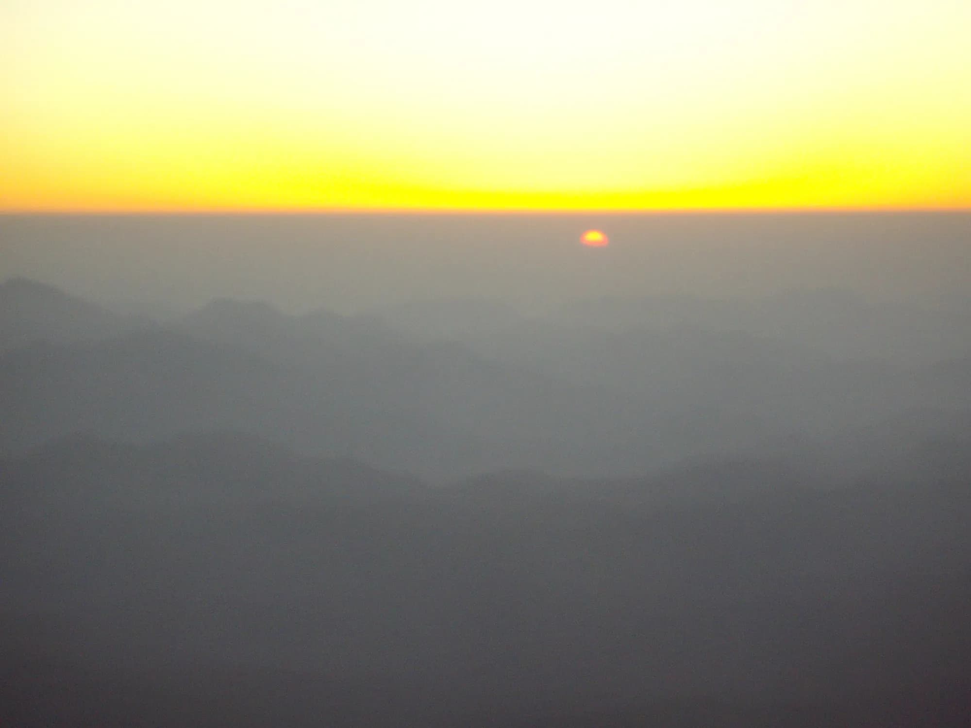 Sinai Mountains at sunrise